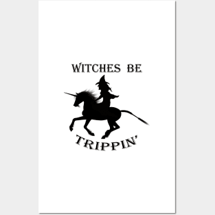 Magic Unicorn Shirt, Fantasy Witches be Trippin Halloween Shirts & other products Posters and Art